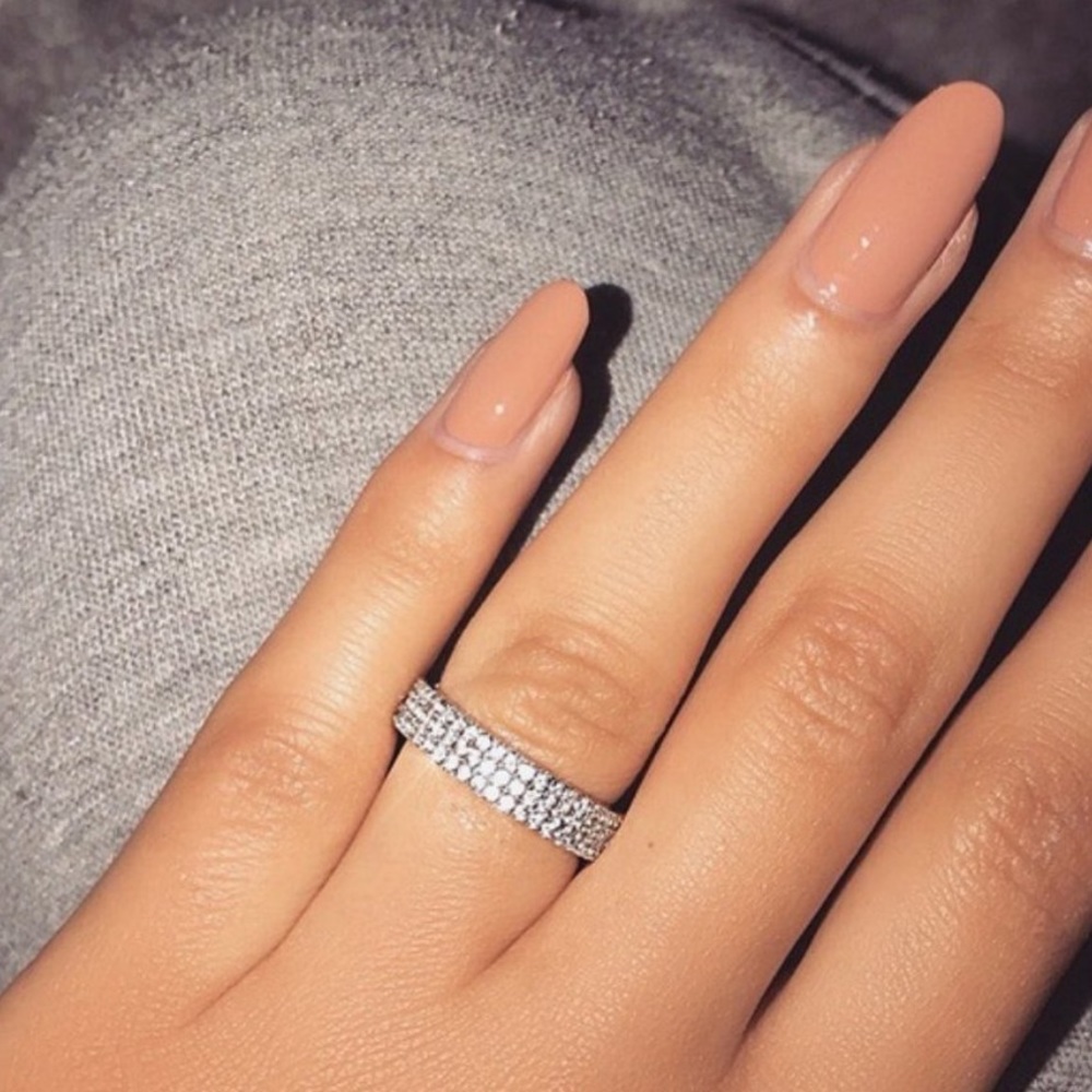 NEW 925 Silver Diamond Triple Full Eternity Ring - Picture 4 of 7